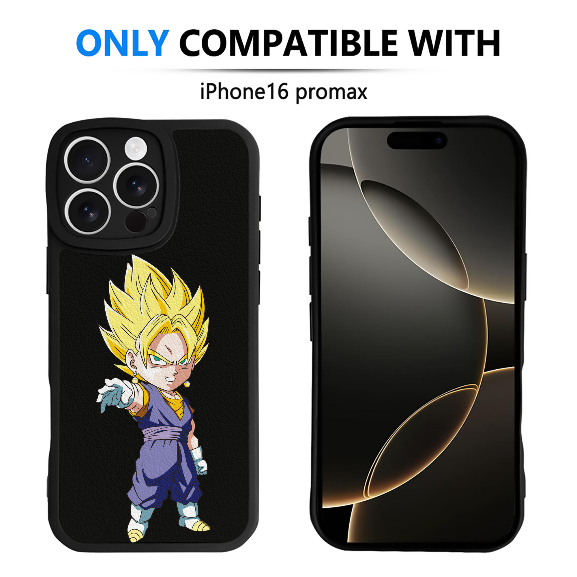 （画像用） ドラゴンボール ベジット DRAGON BALL Vegetto 【iPhone 16シリーズ対応】シリコンスマホケース（レザー調） 材質：シリコン